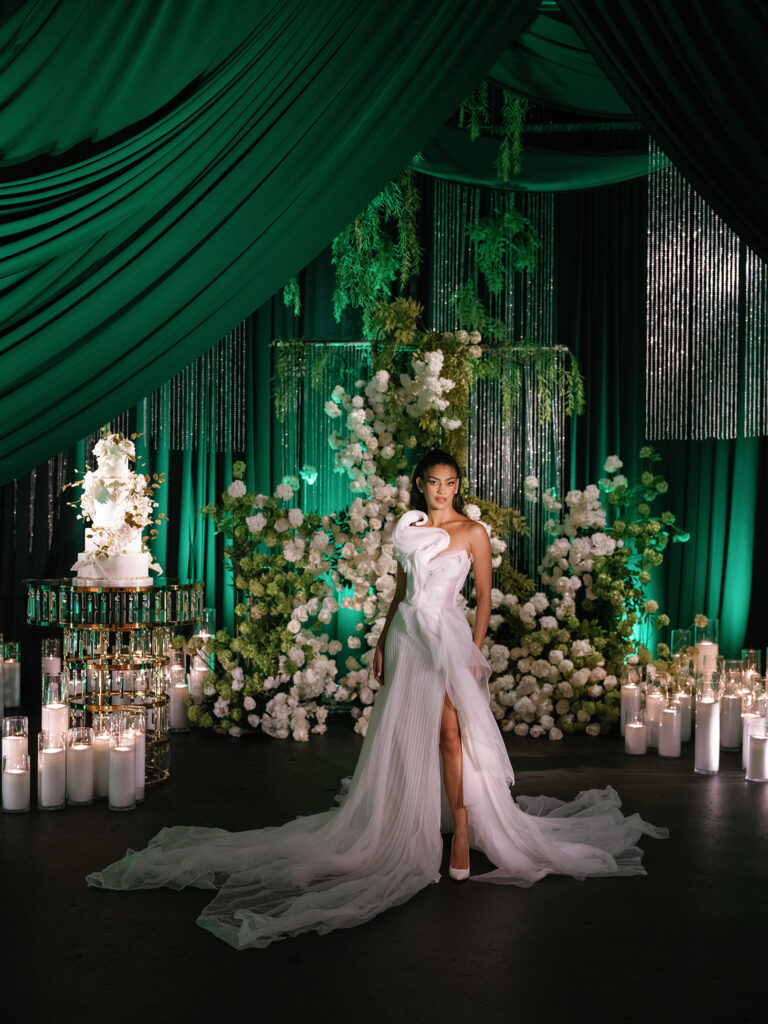 green emerald velvet dress Emerald Green Long Formal Dress with Corset Bodice Emerald Green / 0 main image 0